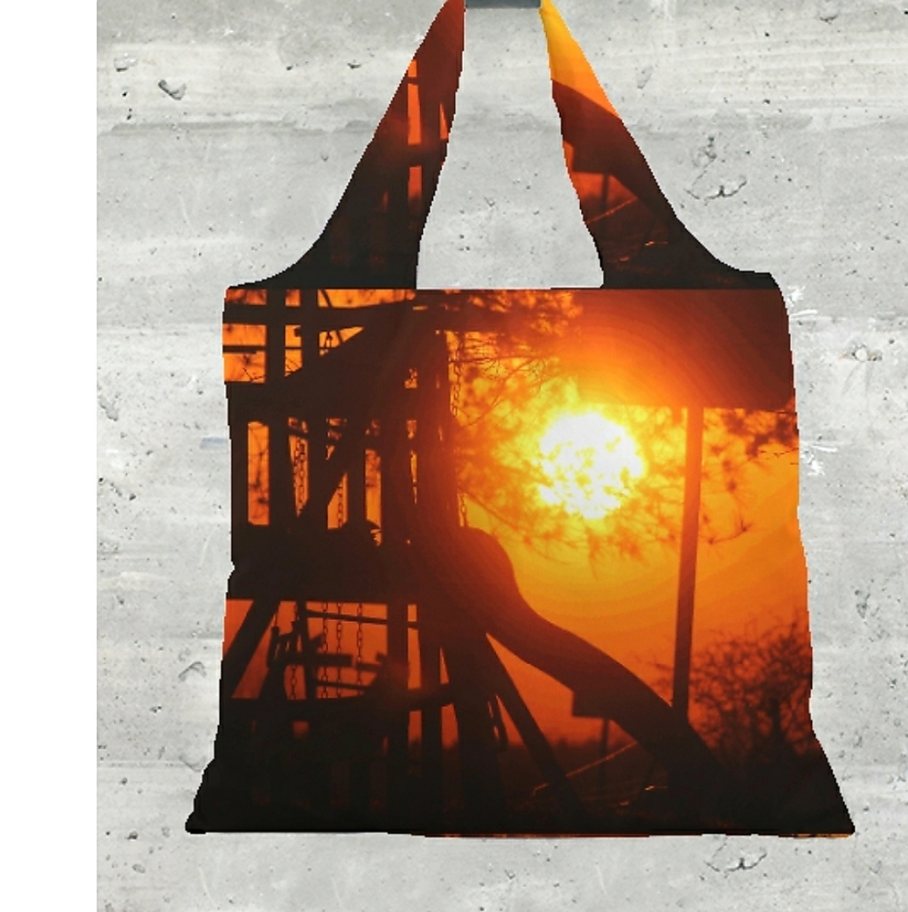 "Sunset at Four Bridges" Foldaway Tote